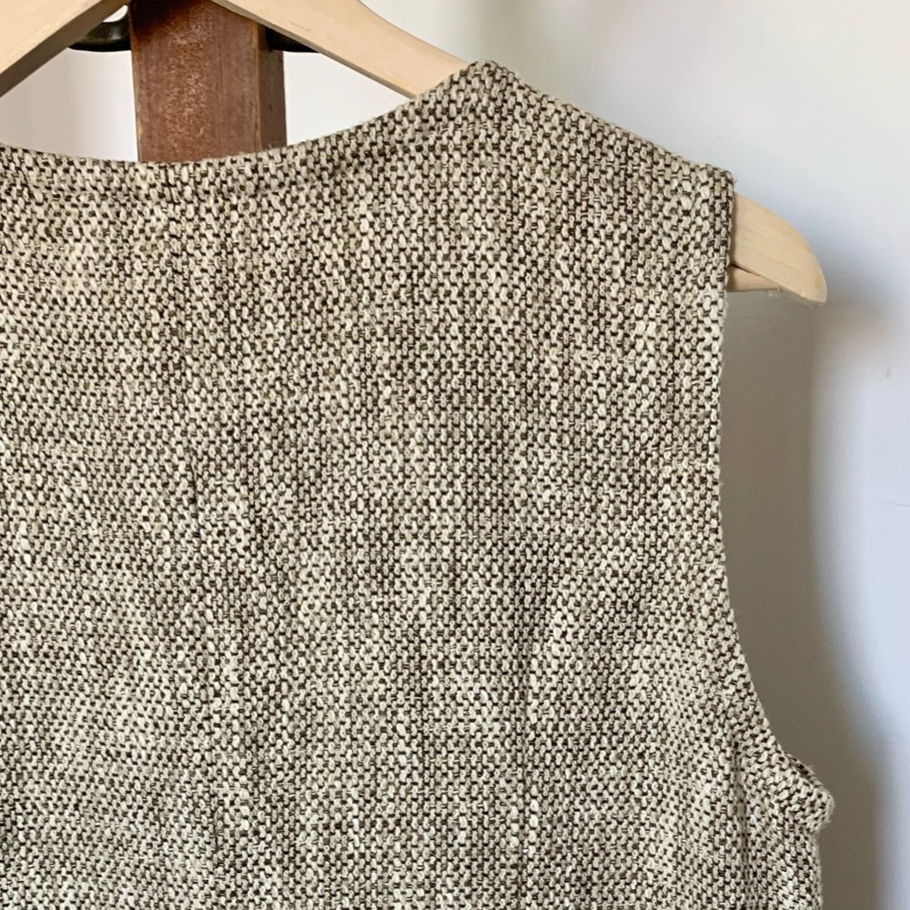 MaxMara Tweed Sleeveless Shift Dress with pockets US 14 - Picture 14 of 16